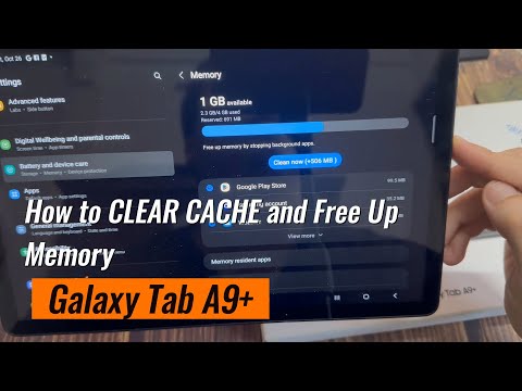 SAMSUNG Galaxy Tab A9/A9+: How to CLEAR CACHE and Free Up Memory