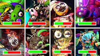 FNAF Security Breach & RUIN - All DEATHS With HEALTHBARS