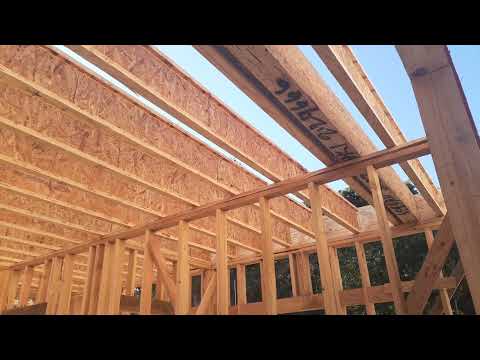 California Roof Framing | Instalación de TJI Joist 230 | Trus Joist TJI 230 | Installation TJI 230