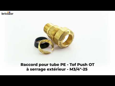 Raccord pour tube PE - à serrage extérieur - mâle - Tof Push OT EFFEBI