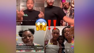 Emily ears, badkidjay, Dede 3x and Macei ARGUING ON INSTAGRAM LIVE!! (The badkids wants to fight)