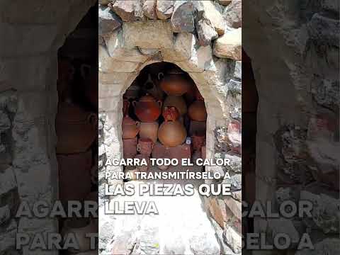 horno de piedra en el pueblito de barro de raquira Boyacá