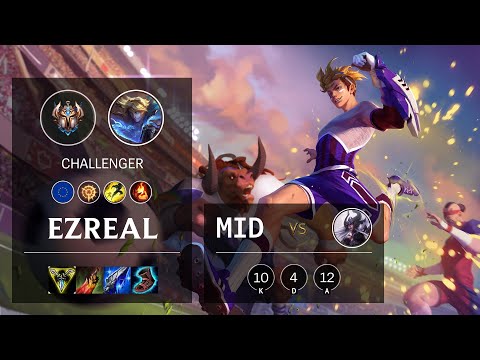 Ezreal Mid vs Syndra - EUW Challenger Patch 10.15