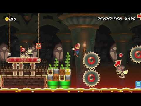 Dry Bones Dry-Castle Park NSMBU by 3DJerome3D - Super Mario Maker - No Commentary 1bv