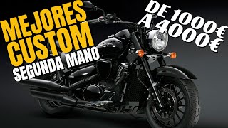 Mejores motos CUSTOM: TOP marcas 1000€ a 4000€: Yamaha, Honda, Kawasaki, Suzuki, MotoGuzzi y Hyosung