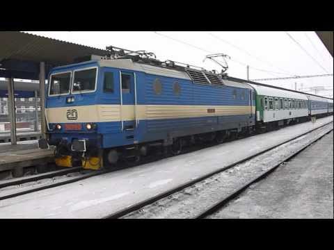 ČD 362.170 - Odjezd vlaku R 834 - Ostrava-Svinov, 19.1.2013