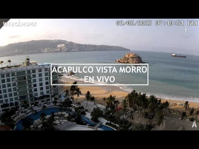 Live webcam view of Acapulco Bay & El Morro Beach