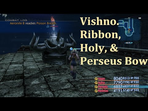 Final Fantasy XII The Zodiac Age Overpowered #58 (Vishno, Ribbon, Holy y Perseus Bow)
