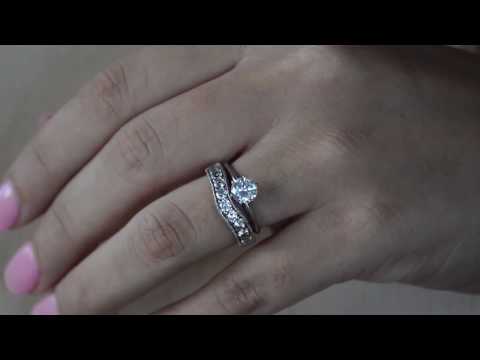 1 Ct. Vintage Filigree & Millgrained Curved Wedding Band - TwoBirch TB-CR-0054-WG-L