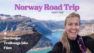 Travel vlog - Western Norway Road Trip Part 1: Hardanger, Trolltunga and Flåm