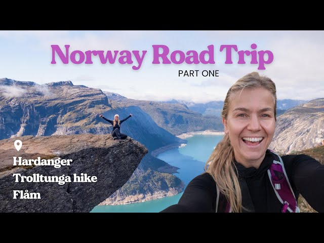 Travel vlog - Western Norway Road Trip Part 1: Hardanger, Trolltunga and Flåm