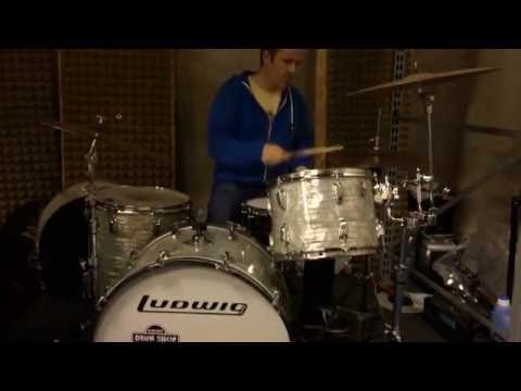 Ludwig Classic vintage drumkit 24" 14" 16" and Turkish cymbals