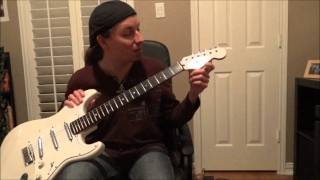 Video thumbnail for Charley Stevie Ray Vaughan Guitar Replica - Tommy Katona - Voodoo Blue by TexasFloodTX