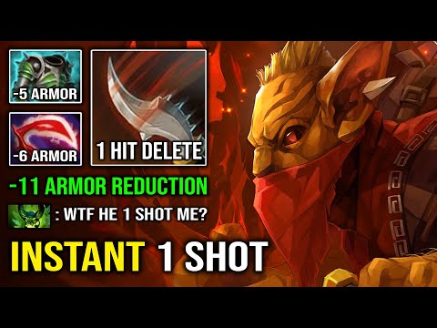 WTF -11 Armor Reduct Instant 1 Shot Support with Desolator AC Bounty  Hunter Mid Dota 2