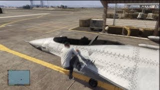 GTA V: How To Steal A Fighter Jet From Military Base (No Guns Needed)