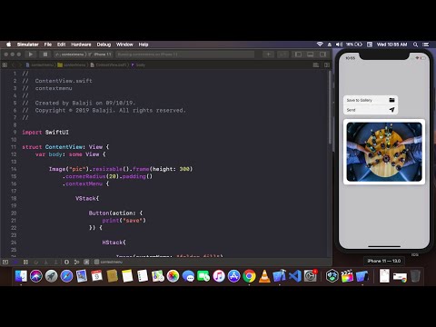 Context Menu In SwiftUI - Options In SwiftUI - SwiftUI Tutorial