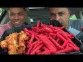 Hot Takis KFC S Nashville Hot Chicken Ghetto Challenge Hodgetwins