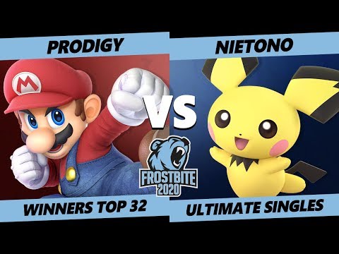Frostbite 2020 SSBU Winners Top 96 - Armada | Prodigy (Mario) Vs DNG | Nietono (Pichu) Smash Singles