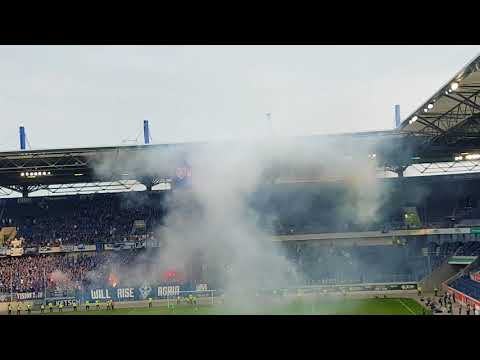 KFC UERDINGEN 1905 gegen Waldhof Mannheim - Mannheimer Pyro Show