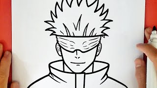 COMO DESENHAR O GOJO SATORU