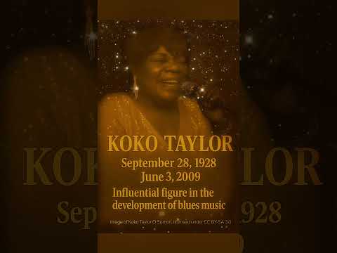 "Koko Taylor – The Queen of Blues who forever changed music history!" #blues #music