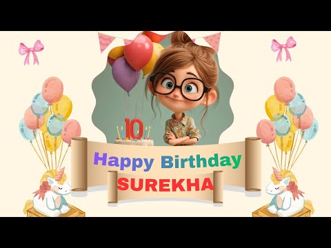 Surekha Name Special Birthday Song Music | Happy Birthday Wishes to Surekha | Rishi Wishes World