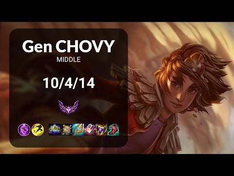 Gen Chovy Taliyah vs Jayce MIDDLE - KR  Patch 13.14