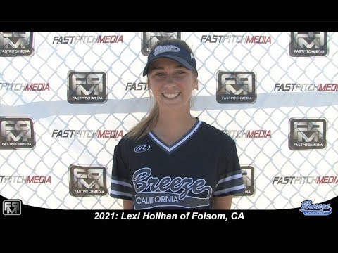 Committed to SF State - 2021 Lexi Holihan Pitcher and Third Base Softball Skills Video - Ca Breeze