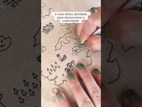 o resultado ficou lindo! 🛡️⚔️🏰 #diy #arte #mapa