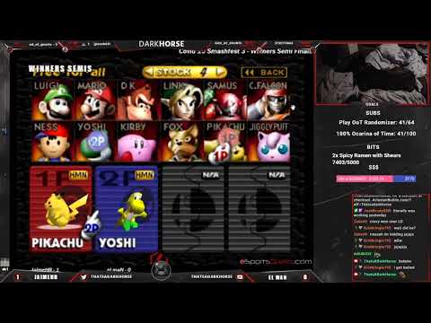 COVID19 SF3 Winners Semis - JaimeHR (Kirby) Vs. eL maN (Yoshi) Super Smash Bros - SSB64