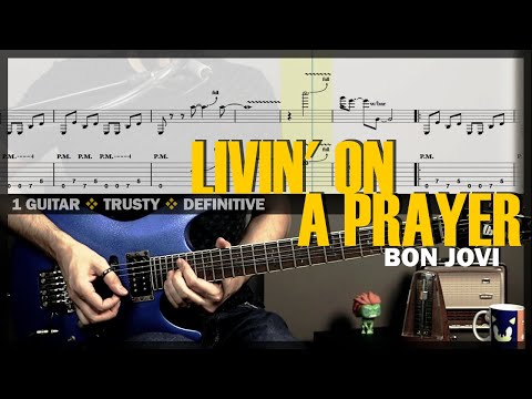 Livin' on a Prayer | Guitar Cover Tab | Guitar Solo Lesson | Talkbox Riff | BT w/ Vocals 🎸 BON JOVI