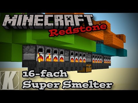 Wie funktioniert ein Super Smelter? - 16-fach Super-Schmelzofen - Minecraft Redstone [DEUTSCH|HD]