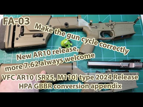 Frog Appendix #03 - VFC AR10 (SR25, M110) type 2024 Release HPA GBBR conversion appendix