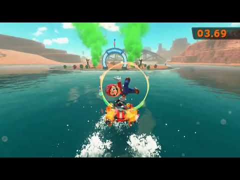 Mario Kart World: P-Switch Mission - "Show Shy Guys how to race downriver!”