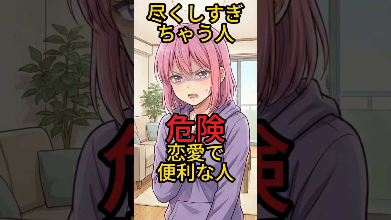 尽くしすぎる恋愛＝便利な人