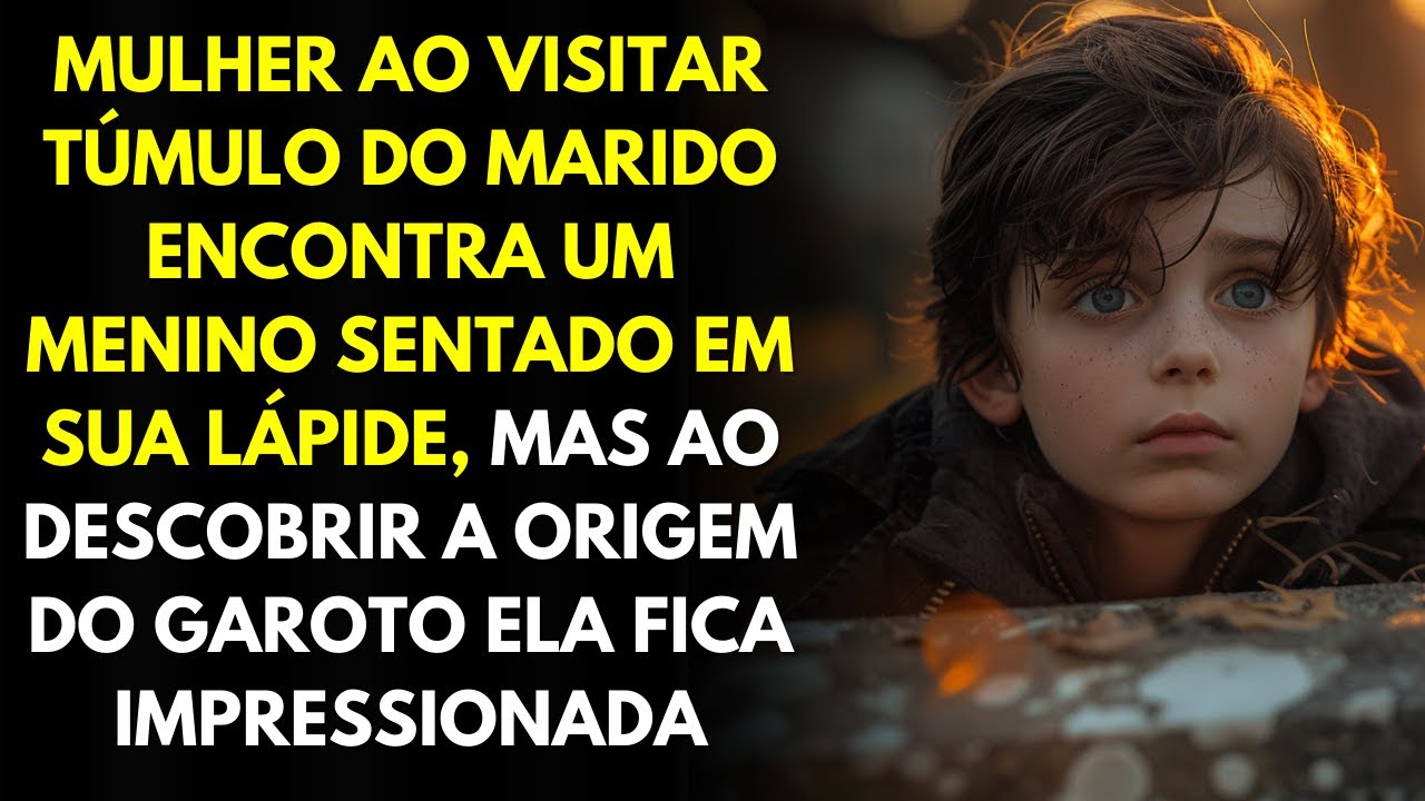 Mulher Ao Visitar Túmulo Do Marido Encontra Um Menino Sentado Em Sua Lápide