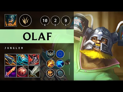 Olaf Jungle vs Kindred - EUW Challenger Patch 25.19