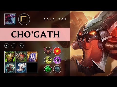 Cho'Gath Top vs Olaf - VN Grandmaster Patch 25.22