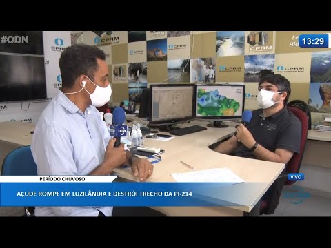 Açude rompe em Luzilândia e destrói trecho da PI-214 20 04 2021