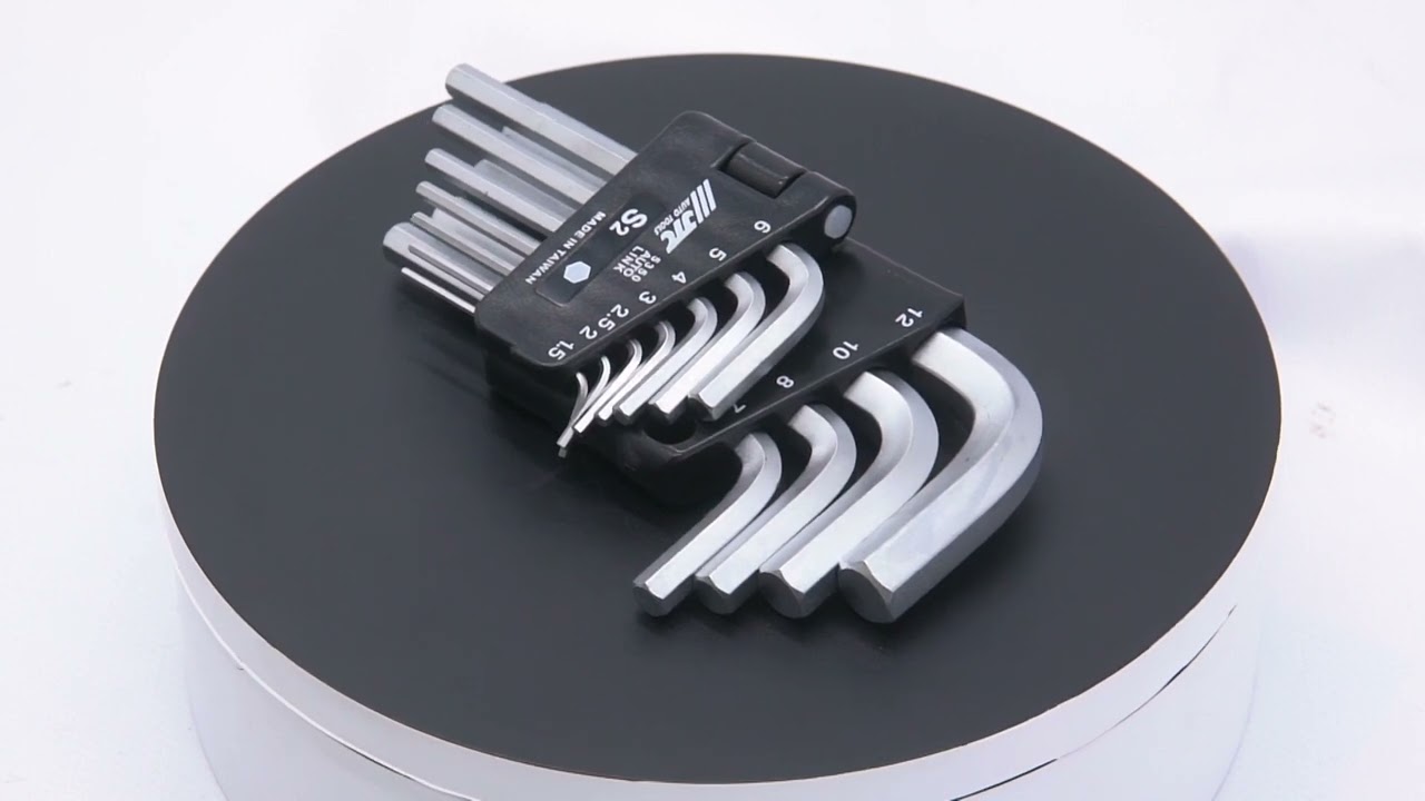 JTC5350 - 11PCSショート六角レンチセット - 専用ホルダー付