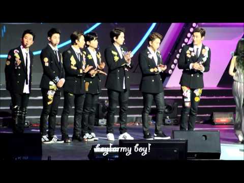 [FANCAM]140415 音悅台頒獎典禮SuperJunior-M得獎感言