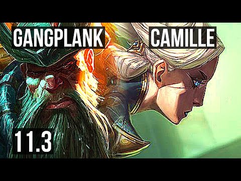 GANGPLANK vs CAMILLE (TOP) | 8/0/4, 2.4M mastery, 1100+ games, Legendary | BR Master | v11.3