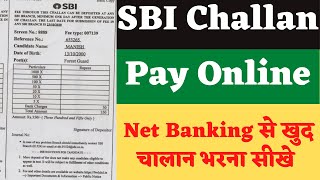 SBI Net Banking Se Challan kaise Bhare | SBI ka challan online kaise pay kare