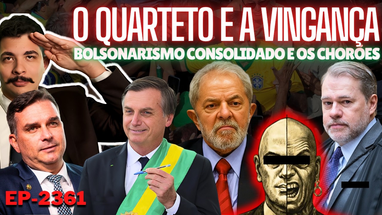 Toffoli SAIU do Quarteto do Gilmar e DPedro Quer VINGANÇA + Bolsonarismo CONSOLIDADO e os CHORÕES