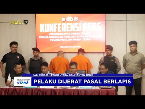 POLRES PENAJAM PASER UTARA AMANKAN PELAKU PENGEDAR SABU SEBERAT 27,77 GRAM