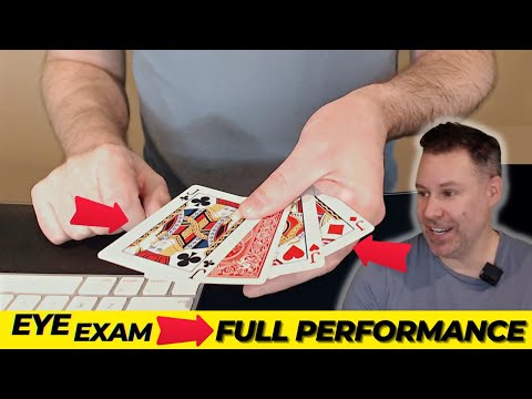 Eye Exam - Full Uncut Performance (Eye Popping Card Trick!)