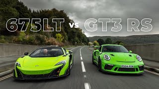 Porsche 911 GT3RS vs McLaren 675LT Spider | Supercar Driver | 4K