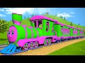 Wheels On The Train Street Vehicle And Cartoon Video For Babies