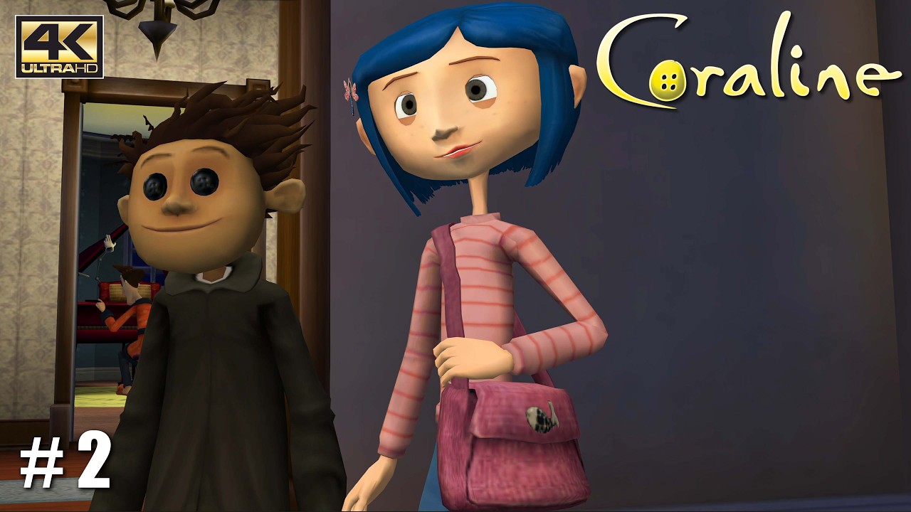 Coraline - PS2 Gameplay (Wii) / Full Movie Playthrough / Coraline Jones / 4K 60FPS / PART 2 (PCSX2)