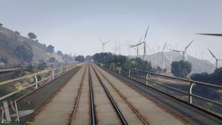 【前面展望】　grand theft auto V 貨物列車　【PS4】